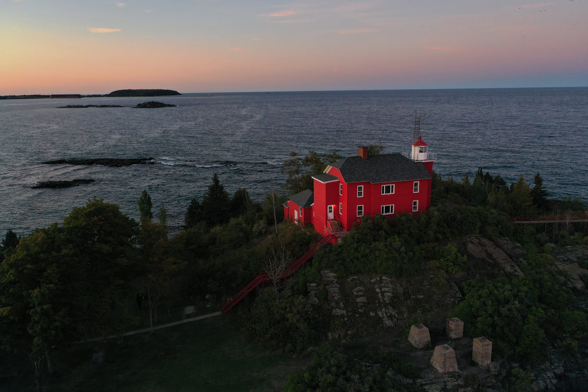 Red Lighthouse photographic artwork by Chris Ahern Photography