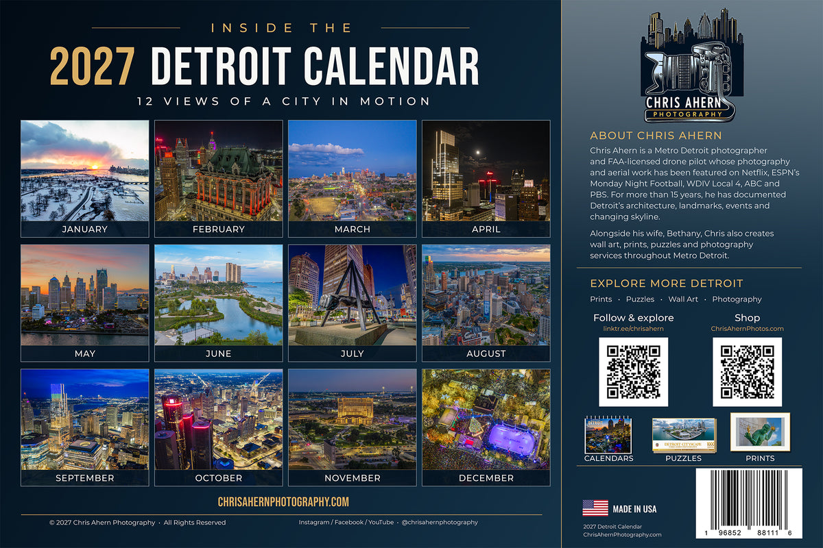 2027 Detroit Calendar