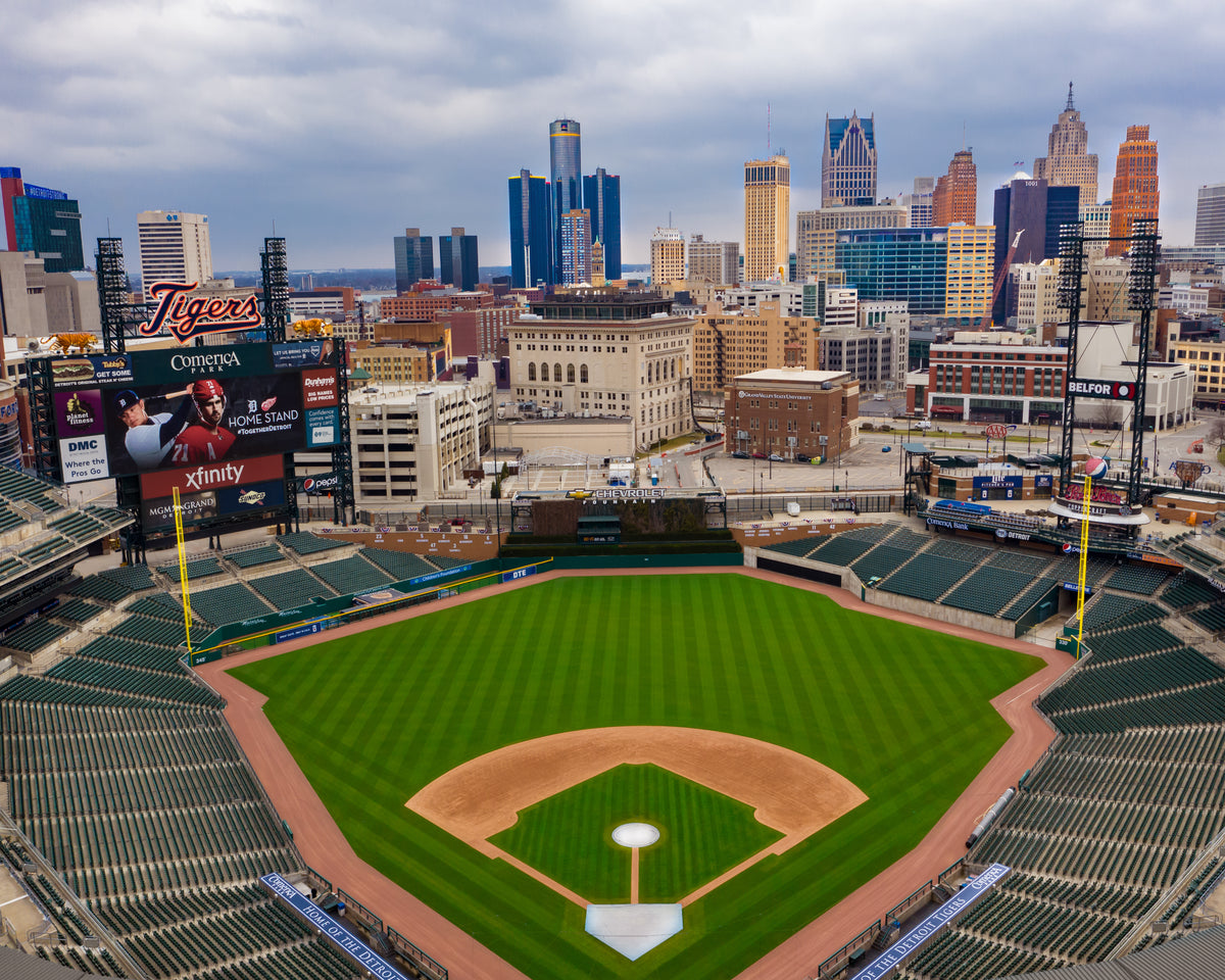Comerica Park photographic artwork by Chris Ahern Photography