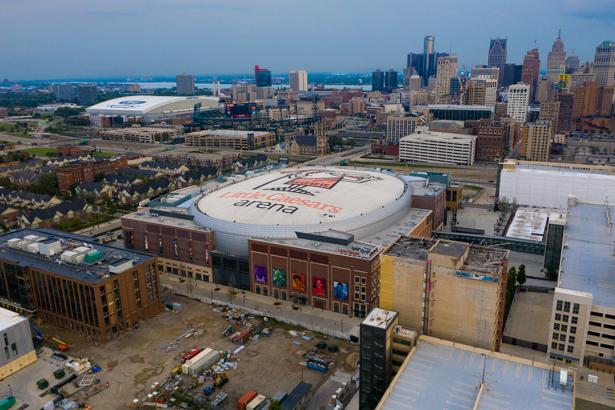 Little Caesars Arena photographic artwork by Chris Ahern Photography
