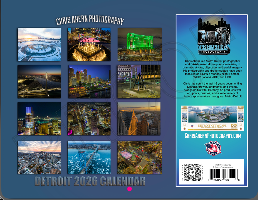 2026 Detroit Calendar