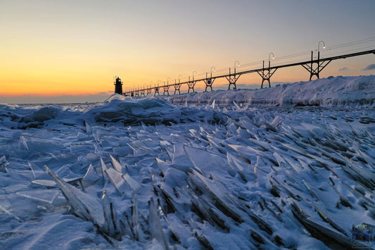 A distinctive view of South Haven, Michigan, exploring texture and light — photograph by Chris Ahern